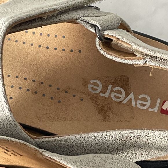 Revere Women's Como Back Strap Sandals Gold Wash size 5 MINT - Picture 5 of 9